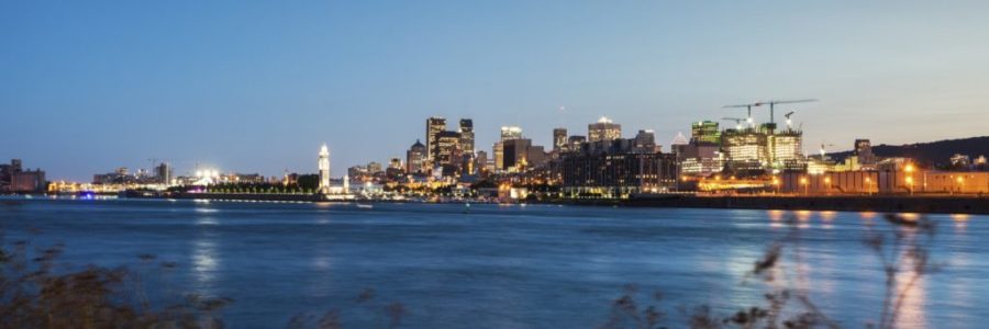 Panorama of Montreal at night Panorama of Montreal at night
