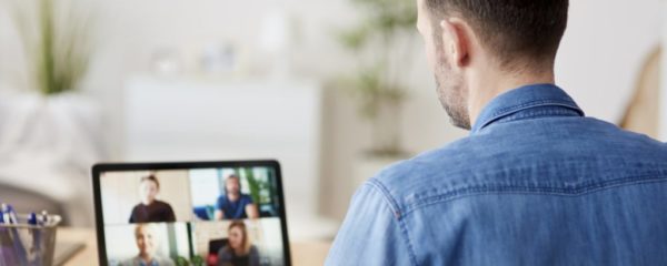 Video conference during home office
